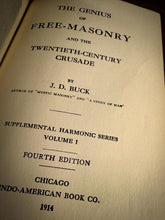Load image into Gallery viewer, The Genius of Freemasonry by J.D. Buck