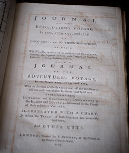 A Complete Set of Three Cooks Voyages  in 8 Volumes] By James Cook, James King, John Hawkensworth,