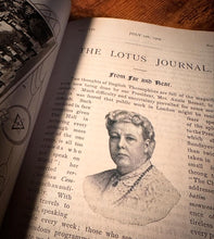 Load image into Gallery viewer, The Lotus Journal a Monthly (Theosophical) Magazine by Annie Besant & C.W. Leadbeater