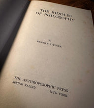 Load image into Gallery viewer, The Riddles of Philosophy by Rudolf Steiner