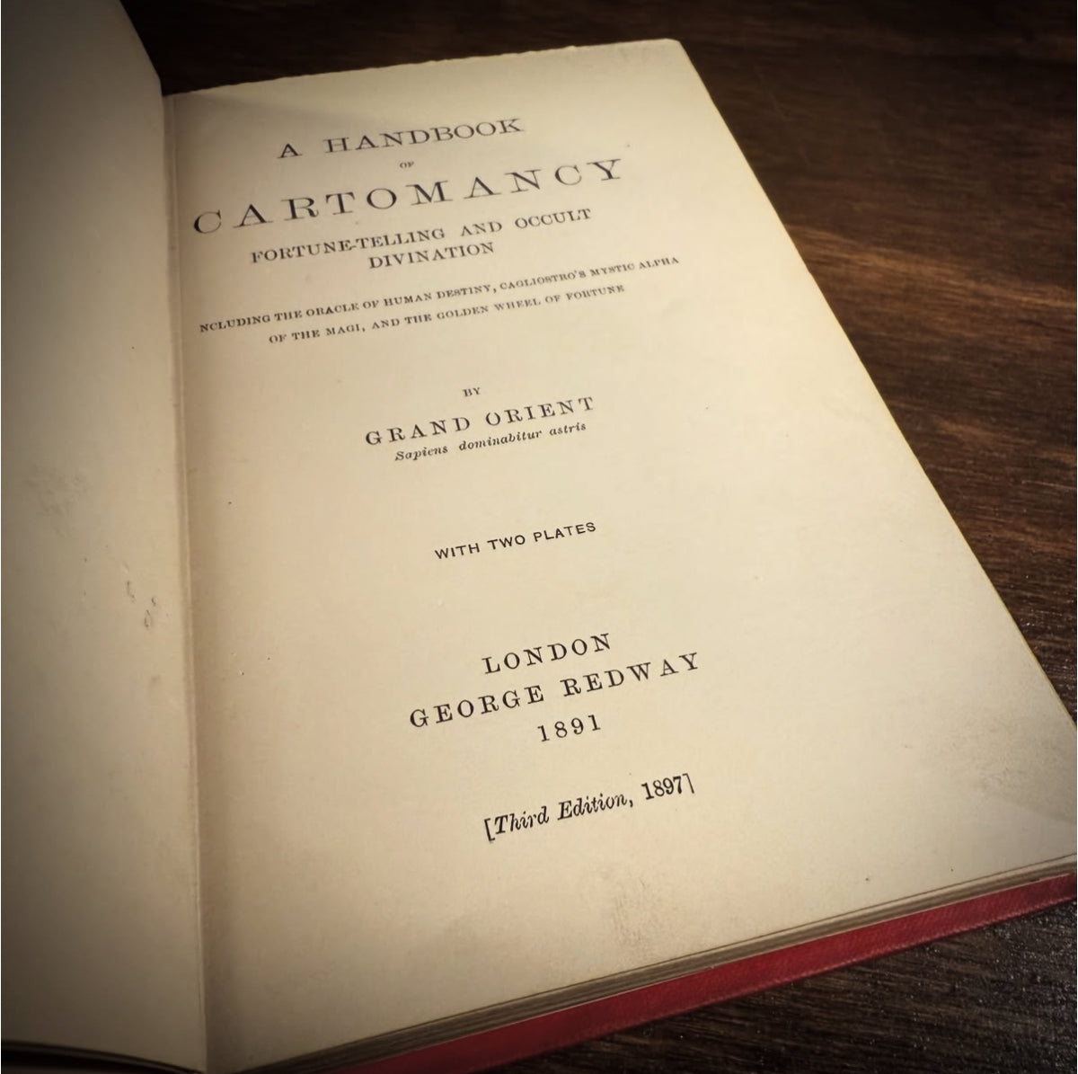 Mon commandement en Orient 洋書　1920年 Handbook of Cartomancy by Arthur Edward Waite [Grand Orient
