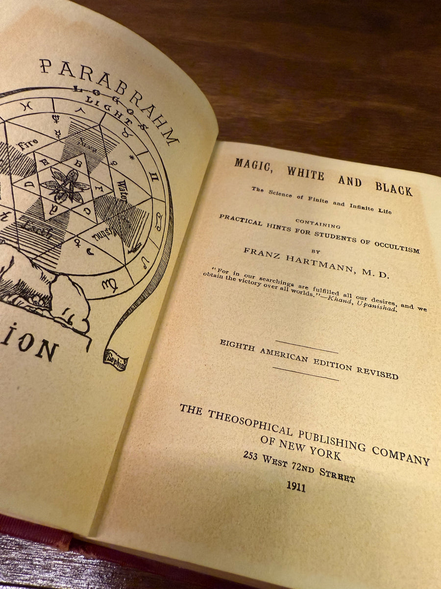 Magic, White and Black by Franz Hartmann – The Rose Books