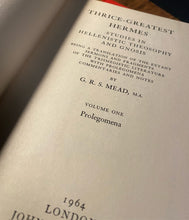 Load image into Gallery viewer, Thrice Greatest Hermes (3 volume set) by G.R.S. Mead