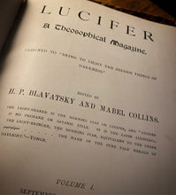 Load image into Gallery viewer, Lucifer: A Theosophical Magazine Volume 1 & 2 by H.P. Blavatsky