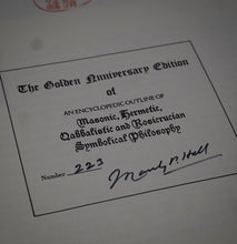 Load image into Gallery viewer, The Secret Teachings of All Ages by Manly P HALL (Signed)