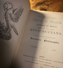 Load image into Gallery viewer, In The Pronaos of The Temple of Wisdom by Franz Hartmann (1890 First Edition)