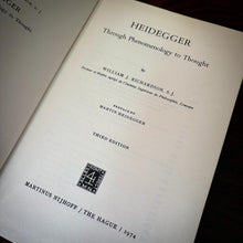 Load image into Gallery viewer, Heidegger Through Phenomenology to Thought by William J. Richardson