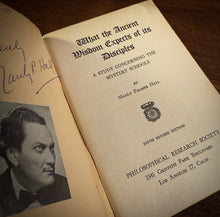 Load image into Gallery viewer, What the Ancient Wisdom Expects [SIGNED] by Manly P. Hall
