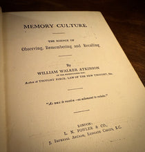 Load image into Gallery viewer, Memory Culture by William Walker Atkinson