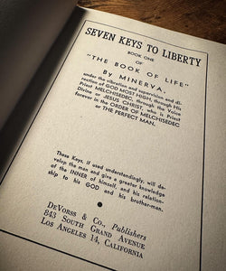 Seven Keys to Liberty by Minerva