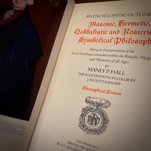 Load image into Gallery viewer, 1928 The Secret Teachings of All Ages SIGNED by Manly P Hall [Theosophical Edition]