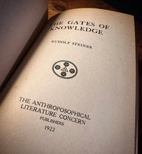 Load image into Gallery viewer, The Gates of Knowledge (First American Edition) by Rudolf Steiner