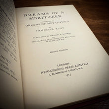 Load image into Gallery viewer, Dreams of Spirit Seer by Immanuel Kant