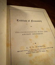 Load image into Gallery viewer, The Traditions, Origin and Early History of Freemasonry by A.T.C. Pierson and Godfrey Steinbrenner