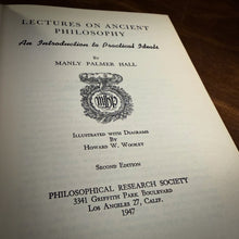 Load image into Gallery viewer, Lectures on Ancient Philosophy by Manly P. Hall