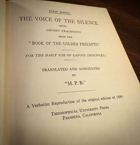 The Voice of the Silence by H.P. Blavatsky