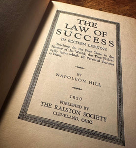 The Law of Success (8 Volume Set) by Napoleon Hill