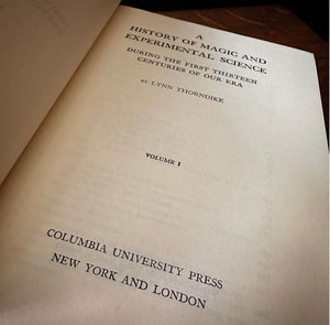 The History of Magic and Experimental Science by Lynn Thorndike (8 Volume Complete Set)