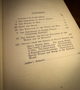 An Outline of Occult Science by Rudolf Steiner