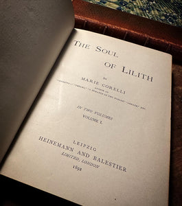 The Soul of Lilith by Marie Corelli