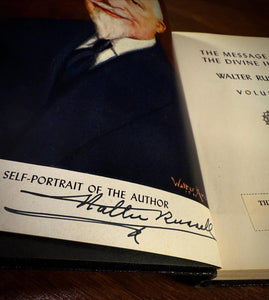 The Message of the Divine Illiad Vol 1 SIGNED by Walter Russell