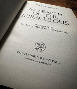 In Search of the Miraculous by Ouspensky
