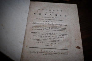 A Complete Set of Three Cooks Voyages  in 8 Volumes] By James Cook, James King, John Hawkensworth,