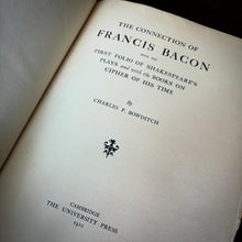 Load image into Gallery viewer, Francis Bacon and The Shakespeare First Folio by Charles P. Bowditch