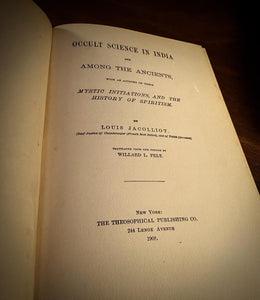 Occult Science in India by Louis Jacoliott