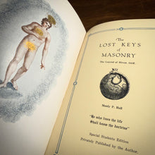 Load image into Gallery viewer, The Lost Keys of Masonry  SIGNED by Manly P. Hall on His 22nd Birthday (March 18, 1923)