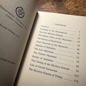 The Mystery Schools by Knoche