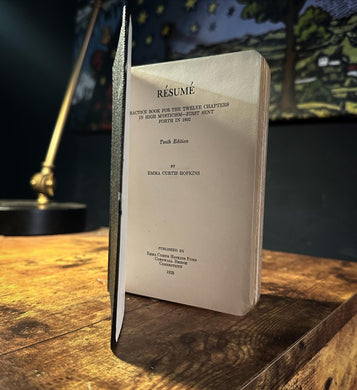 Resume Practice Book for Twelve Chapters in High Mysticism by Emma Curtis Hopkins