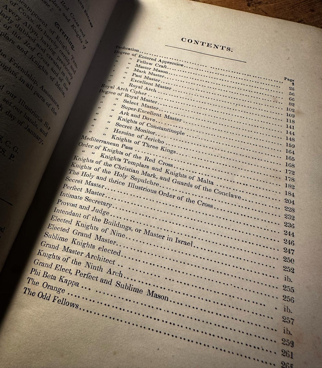The Ritual of Freemasonry by Avery Allyn – The Rose Books & Obscurities