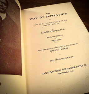 The Way of Initiation  by Rudolf Steiner