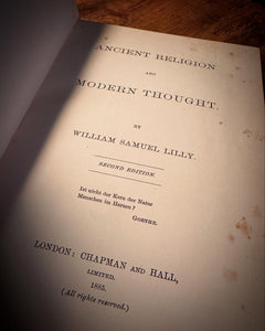 Ancient Religion & Modern Thought by William Lilly