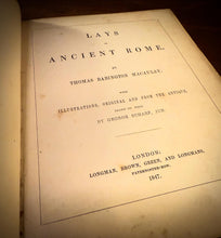Load image into Gallery viewer, Lays of Ancient Rome by Thomas Babington Macaulay