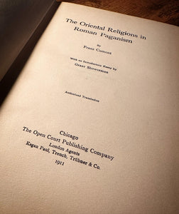 The Oriental Religions & Roman Paganism by Franz Cumont