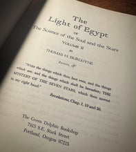 Load image into Gallery viewer, The Light of Egypt (Two Volumes complete)  by Thomas H. Burgoyne