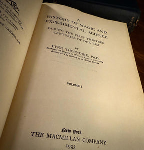 A History of Magic and Experimental Science by Lynn Thorndike