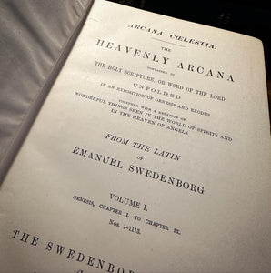 Arcana Coelestia by Emmanuel Swedenborg (12 Volume Set- Complete)