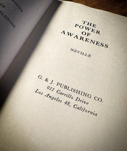 The Power of Awareness by Goddard