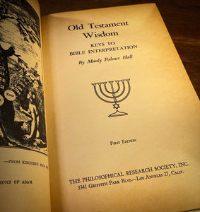 Old Testament Wisdom (Firstby Manly P Hall (Copy)
