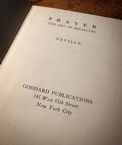 Prayer The Art of Believing by Neville  Goddard