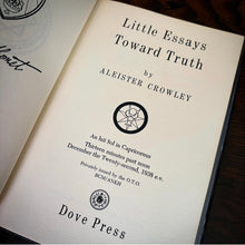 Load image into Gallery viewer, Little Essays Toward Truth by Aleister Crowley
