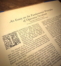 Load image into Gallery viewer, An Essay on the Fundamental Principles of Operative Occultim by Manly P. Hall