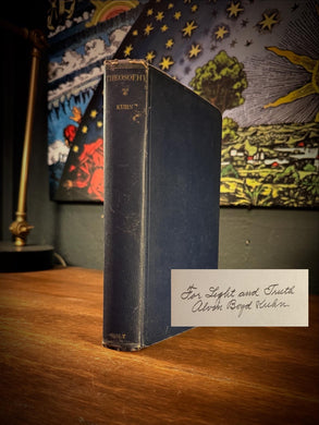 Theosophy SIGNED by Alvin Boyd Khun