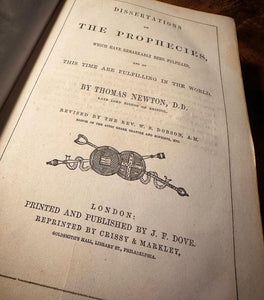 Dissertations on the Prophecies by Thomas Newton