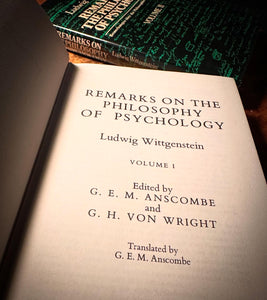 Remarks on The Philosophy of Psychology by Ludwig Wittgenstein