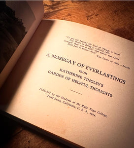 A Nosegay of Everlastings by Katherine Tingley