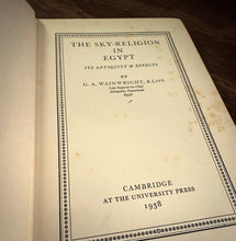 Load image into Gallery viewer, The Sky Religion in Egypt by G.A. Wainwright